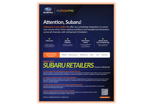 myKaarma Subaru endorsement