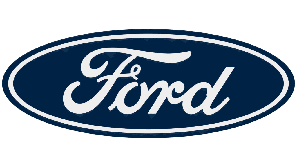 Ford car company blue oval logo